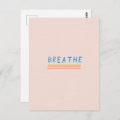 Einfache, moderne Postkarte "atmen" (Vorne/Hinten)