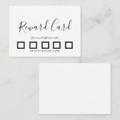 Einfache moderne Prämien Loyalty Business Telefonnummerkarte (Vorne/Hinten)