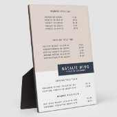 Einfache Moderne | Preise und Dienstleistungen Dis Fotoplatte (Seite)