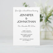 Einfache moderne Probenabendesseneinladungen Einladung (Stehend Vorderseite)