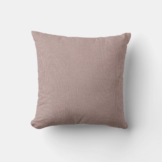 Einfache moderne Pulverfarbe Pink Linen Kissen (Vorderseite)