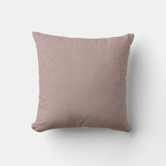 Einfache moderne Pulverfarbe Pink Linen Kissen (Vorderseite)