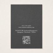 Einfache, moderne QR-Code-Erinnerungs-Display-Kart (Rückseite)