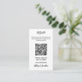 Einfache, moderne QR-Code-UAWG-Verschlüsselungskar Begleitkarte (Stehend Vorderseite)