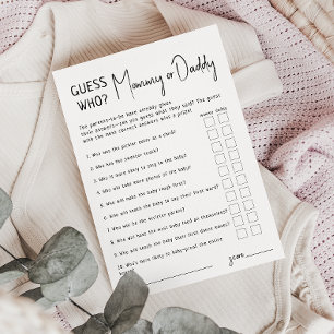 Einfache, moderne Ratgeber, wer Mama- oder Daddy-K Einladung