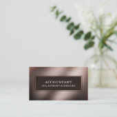 Einfache moderne Rechnungsführung Beruflich Visitenkarte (Stehend Vorderseite)
