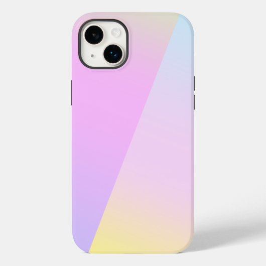 Einfache moderne Regenbogenfarben Wasserfarbe Case-Mate iPhone Hülle (Rückseite)