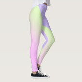 Einfache moderne Regenbogenfarben Wasserfarbe Leggings (Rechts)