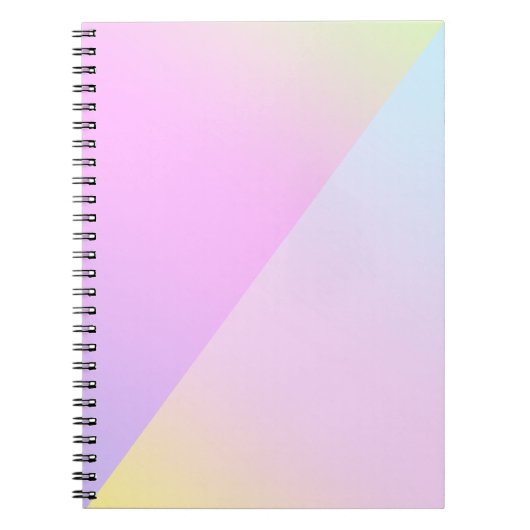 Einfache moderne Regenbogenfarben Wasserfarbe Notizblock (Vorderseite)