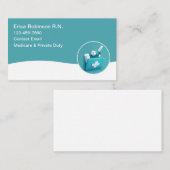 Einfache, moderne registrierte Krankenversicherung Visitenkarte (Vorne/Hinten)