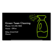 Einfache moderne Reinigungsdienste Magnetische Visitenkarte (Vorderseite)