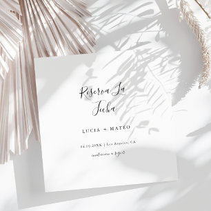 Einfache moderne Reserva La Fecha   Spanisch Schwa Save The Date