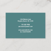 Einfache moderne Retro-Dekoration im Mittelalter Visitenkarte (Rückseite)