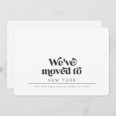 Einfache moderne Retro-Typografie Ankündigung (Vorne/Hinten)