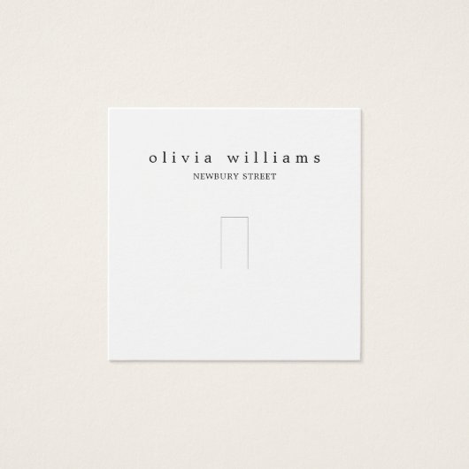 Einfache, moderne Ringschmuckkarte (Vorderseite)