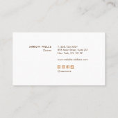 Einfache, moderne Rosa Schönheit Beruflich Empfehlungskarte (Rückseite)