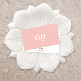 Einfache, moderne Rosa Schönheit Beruflich Visitenkarte