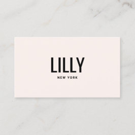 Einfache, moderne Rosa Schönheitssalon Visitenkarte