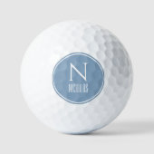 Einfache moderne, rosafarbene Monogramm Golfball (Vorderseite)