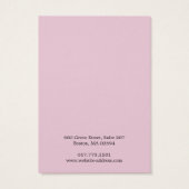 Einfache, moderne rosafarbene Ohrhörerkarte (Rückseite)