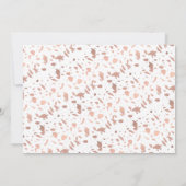 Einfache moderne Rose Gold 2 Foto Save the Date Ka (Rückseite)