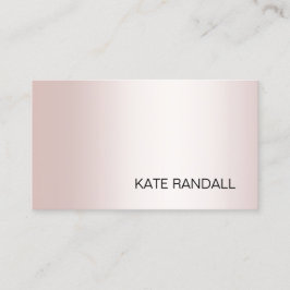 Einfache moderne Rose Gold Berufliche Visitenkarte
