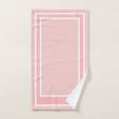 Einfache moderne Rose Quarz Badhandtuch Set (Handtuch)