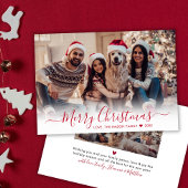 Einfache moderne Rote Schrift 2 Foto Weihnachten