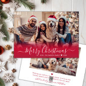 Einfache moderne Rote Schrift 2 Foto Weihnachten