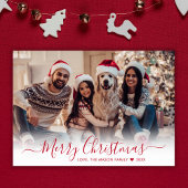 Einfache moderne Rote Schrift 2 Foto Weihnachten