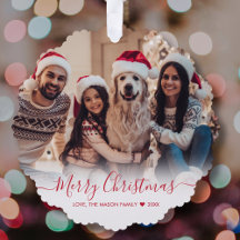 Einfache moderne Rote Schrift 2 Foto Weihnachten