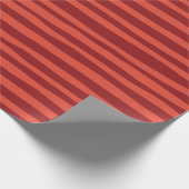 Einfache moderne Rote Streifen Weihnachten Geschenkpapier (Ecke)