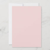 Einfache moderne rote und rosa Hochzeit Einladung (Rückseite)