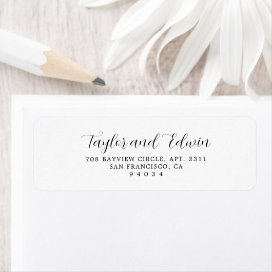 Einfache moderne Rücksendeadresse (Insitu)