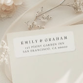 Einfache moderne Rücksendeadresse