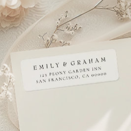 Einfache moderne Rücksendeadresse