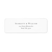 Einfache moderne Rücksendeadresse (Vorne)