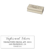 Einfache moderne Rücksendeadresse Gummistempel (Stempel)