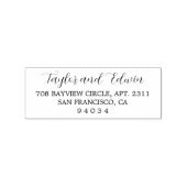 Einfache moderne Rücksendeadresse Gummistempel (Prägung)