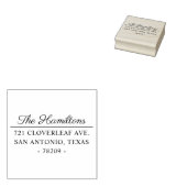 Einfache moderne Rücksendeadresse Gummistempel (Stempel)