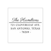 Einfache moderne Rücksendeadresse Gummistempel (Prägung)