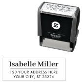 Einfache moderne Rücksendeadresse kreiert Ihre eig Permastempel (Beispiel)