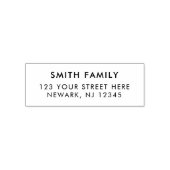 Einfache moderne Rücksendeadresse Permastempel (Design)