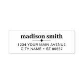 Einfache moderne Rücksendeadresse Permastempel (Design)