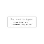 Einfache moderne Rücksendeadresse Permastempel (Design)