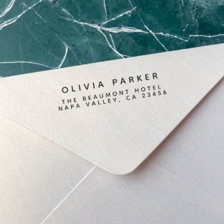 Einfache moderne Rücksendeadresse Permastempel