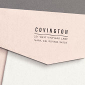 Einfache moderne Rücksendeadresse Permastempel