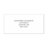 Einfache moderne Rücksendeadresse Permastempel (Design)