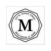 Einfache moderne Rücksendeadresse Sauberes Design Permastempel (Design)