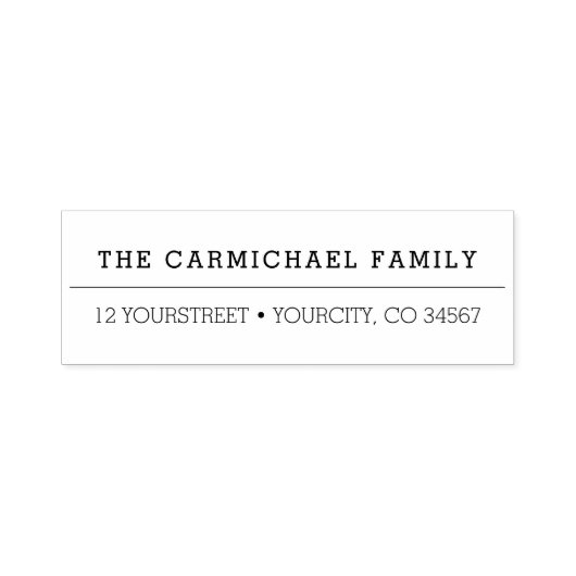 Einfache moderne Rücksendeadresse Selbstbewusste B Permastempel (Design)